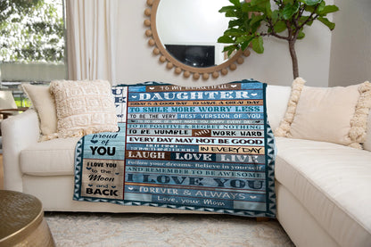 Special Gift For Your Daughter Blanket - From Mom