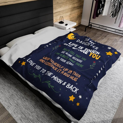 Meaningful Blanket from Grandma to Daughter - From Heart to Heart