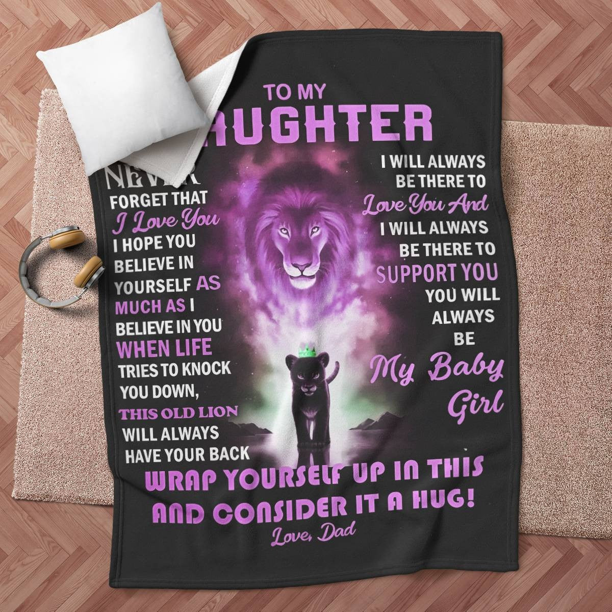 Special Gift For Your Daughter Blanket - From Dad