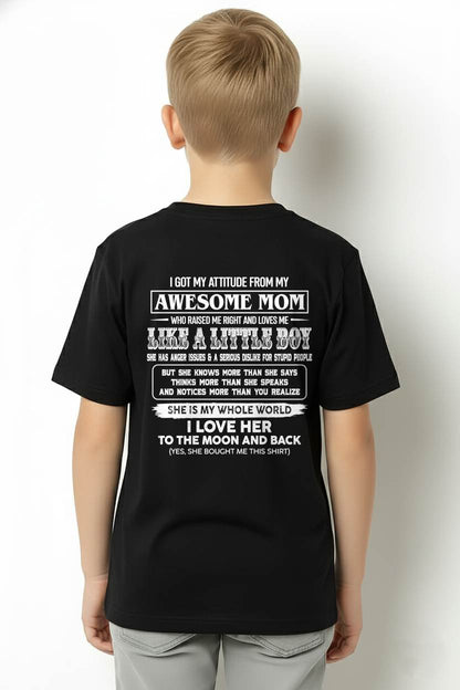 T - Shirt From Mom to Son  – "I LOVE MY MOM TO THE MOON AND THE BACK" – TIEN00 (SKU2605-32-00)