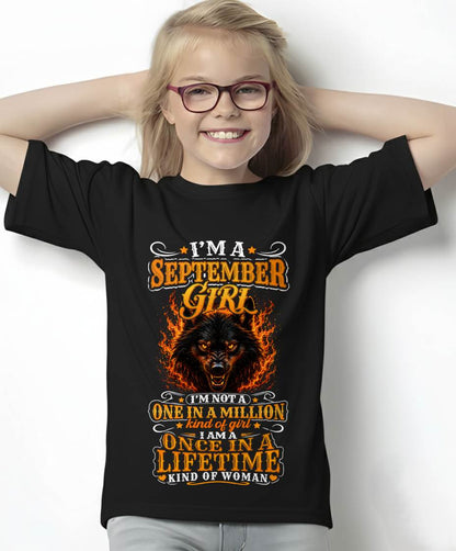 SEPTEMBER – "I AM A ONCE IN A LIFETIME KIND OF WOMAN" – YELLOW VERSION – T – SHIRT FOR WOMEN – TIEN09 (SKU2607-327-09)