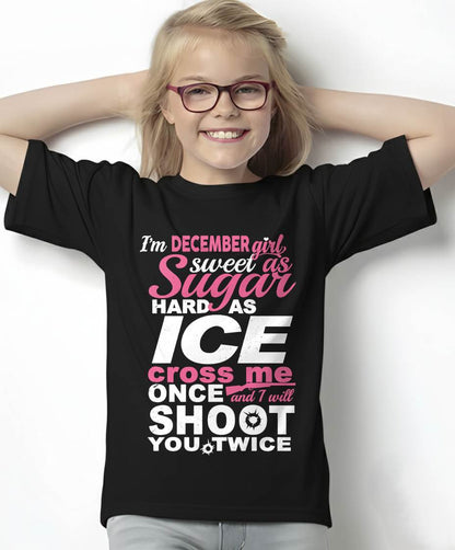 DECEMBER – "SWEET AS SUGAR - HARD AS ICE" – T – SHIRT FOR WOMEN – TIEN12 (SKU2607-135-12)