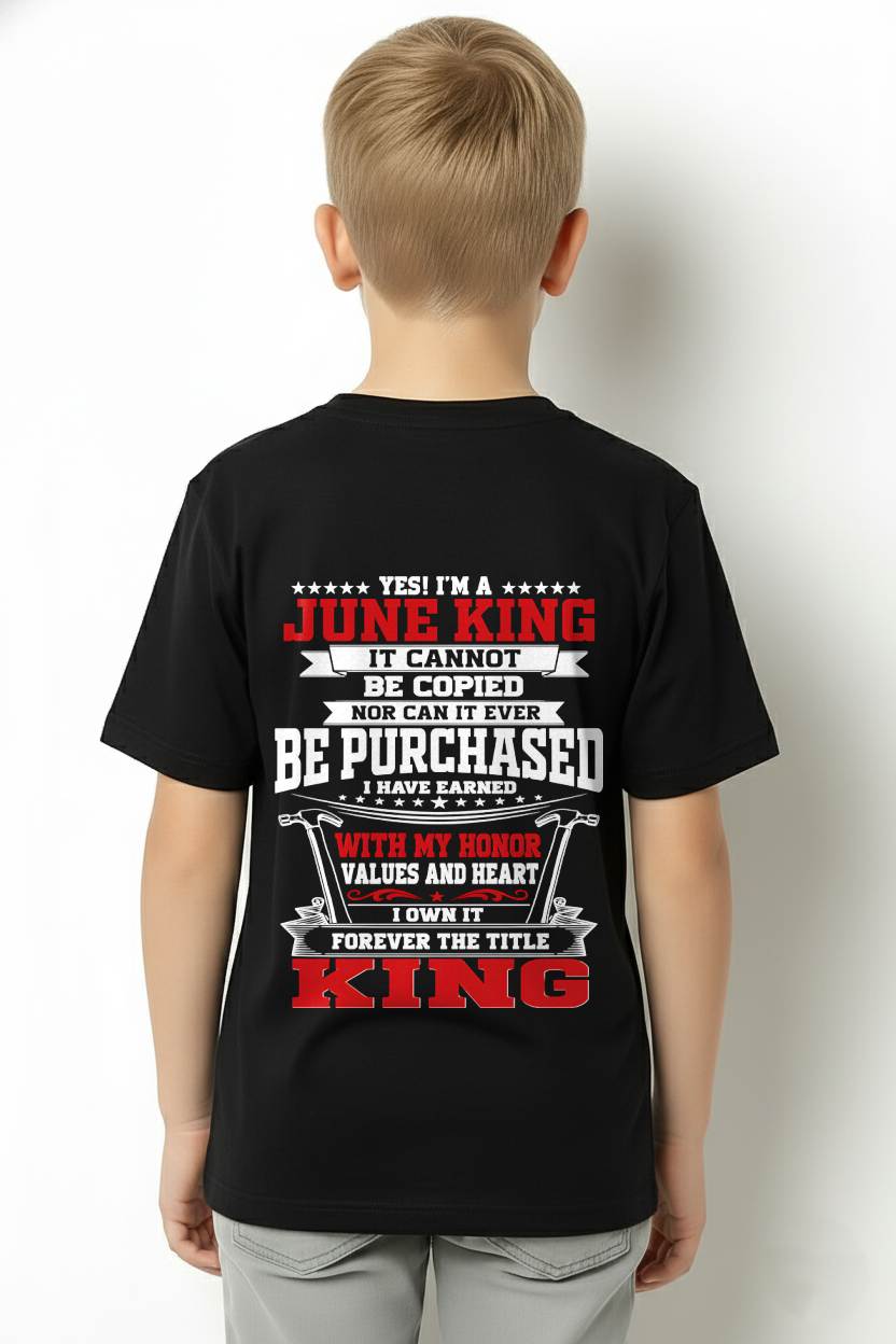 "I'm A King - I Have Earned With My Honor, Value And Heart" – The Cool T - Shirt For Man – TIEN06 (SKU2605-308-06)