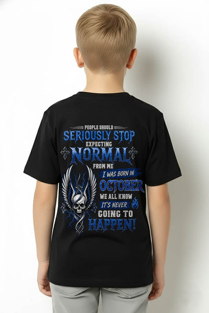 "STOP!! EXPECTING NORMAL FROM ME - IT'S NEVER HAPPEN" –  COOL T - SHIRT FOR MEN – TIEN10 (SKU2606-172-10)