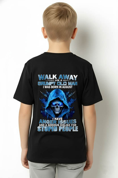 "I AM GRUMPY OLD MAN - I WAS BORN IN AUGUST" – T-SHIRT FOR MEN – TIEN08 (SKU2607-171-08)
