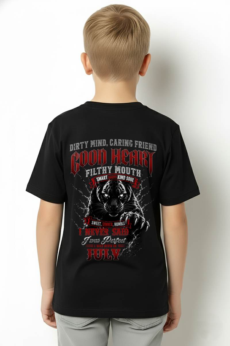 "GOOD HEART BUT FILTHY MOUTH - I NEVER SAID I WAS PERFECT" –  COOL T - SHIRT FOR MEN – TIEN07 (SKU2606-120-07)