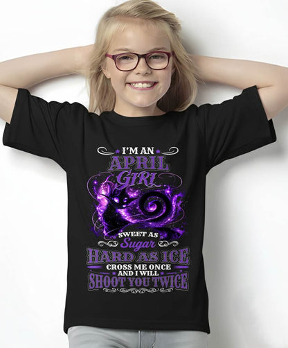 APRIL – "SWEET AS SUGAR - HARD AS ICE" (PURPLE VERSION) – T – SHIRT FOR WOMEN – TIEN04 (SKU2607-284-04)