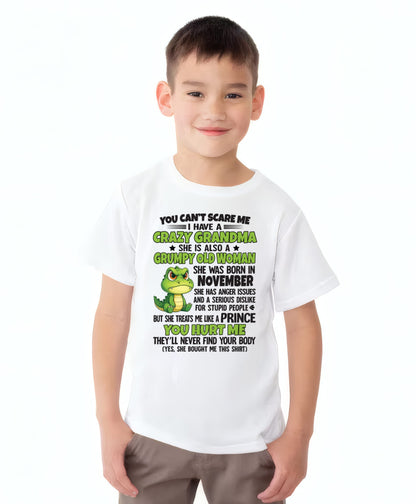 NOVEMBER - YOU CAN'T SCARE ME - FOR GRANDSON - GIFT FROM GRANDMA - TIEN11 (SKU09-85-11)