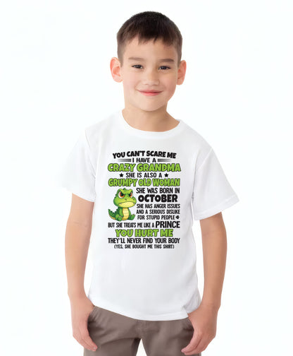 OCTOBER - YOU CAN'T SCARE ME - FOR GRANDSON - GIFT FROM GRANDMA - TIEN10 (SKU09-85-10)