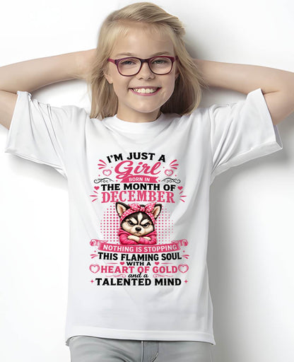 December Women – "The Girl With A Heart Of Gold And Talented Mind" – The Beautiful T - Shirt For Women – TIEN12 (SKU2605-66-12)