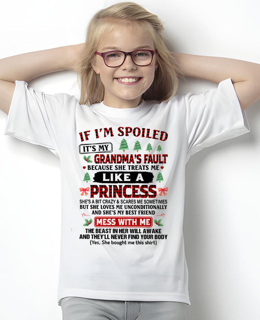 CHRISTMAX T-SHRIT FOR GRANDDAUGHTER - GIFT FROM GRANDMA - TIEN00