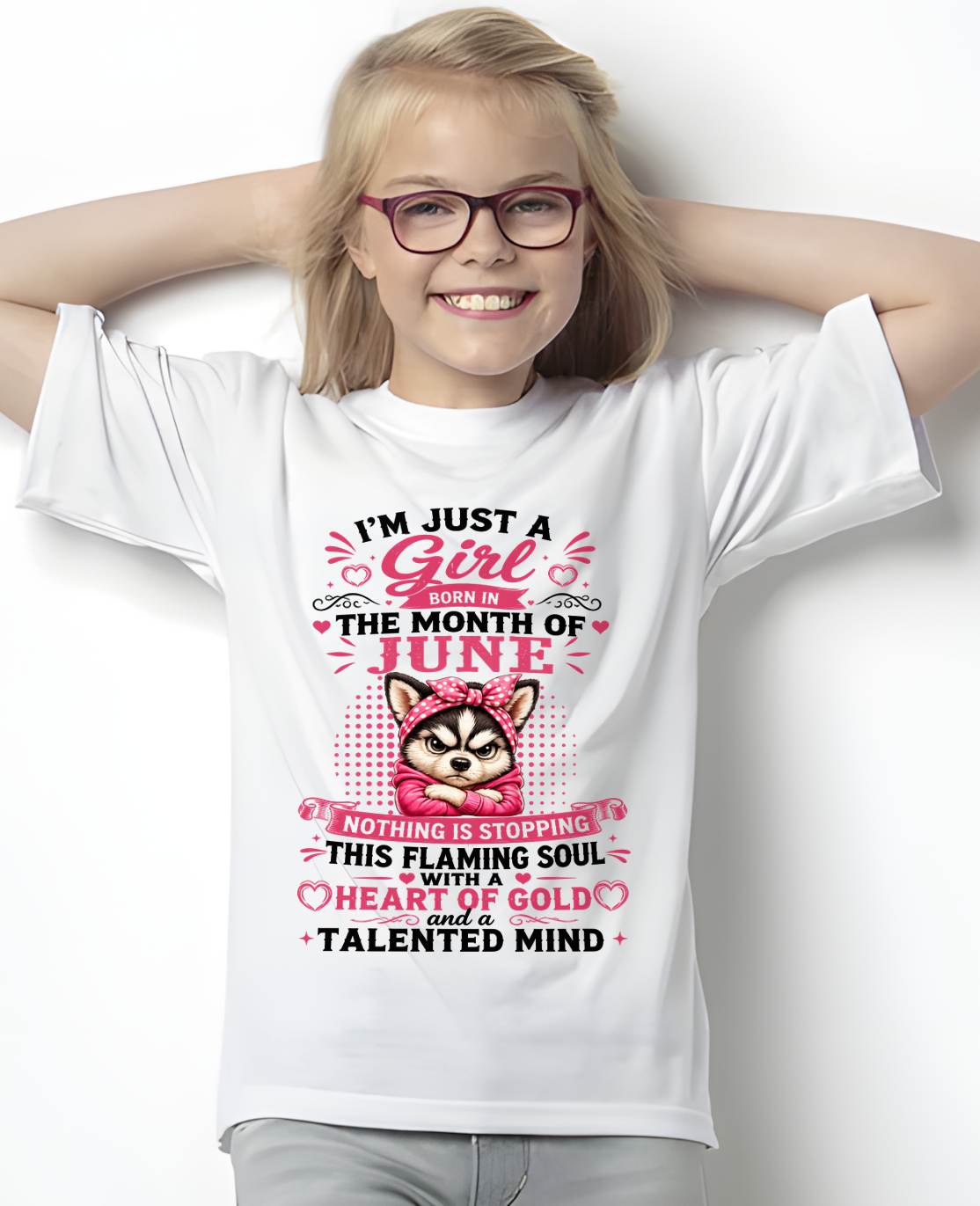 June Women – "The Girl With A Heart Of Gold And Talented Mind" – The Beautiful T - Shirt For Women – TIEN06 (SKU2605-66-06)