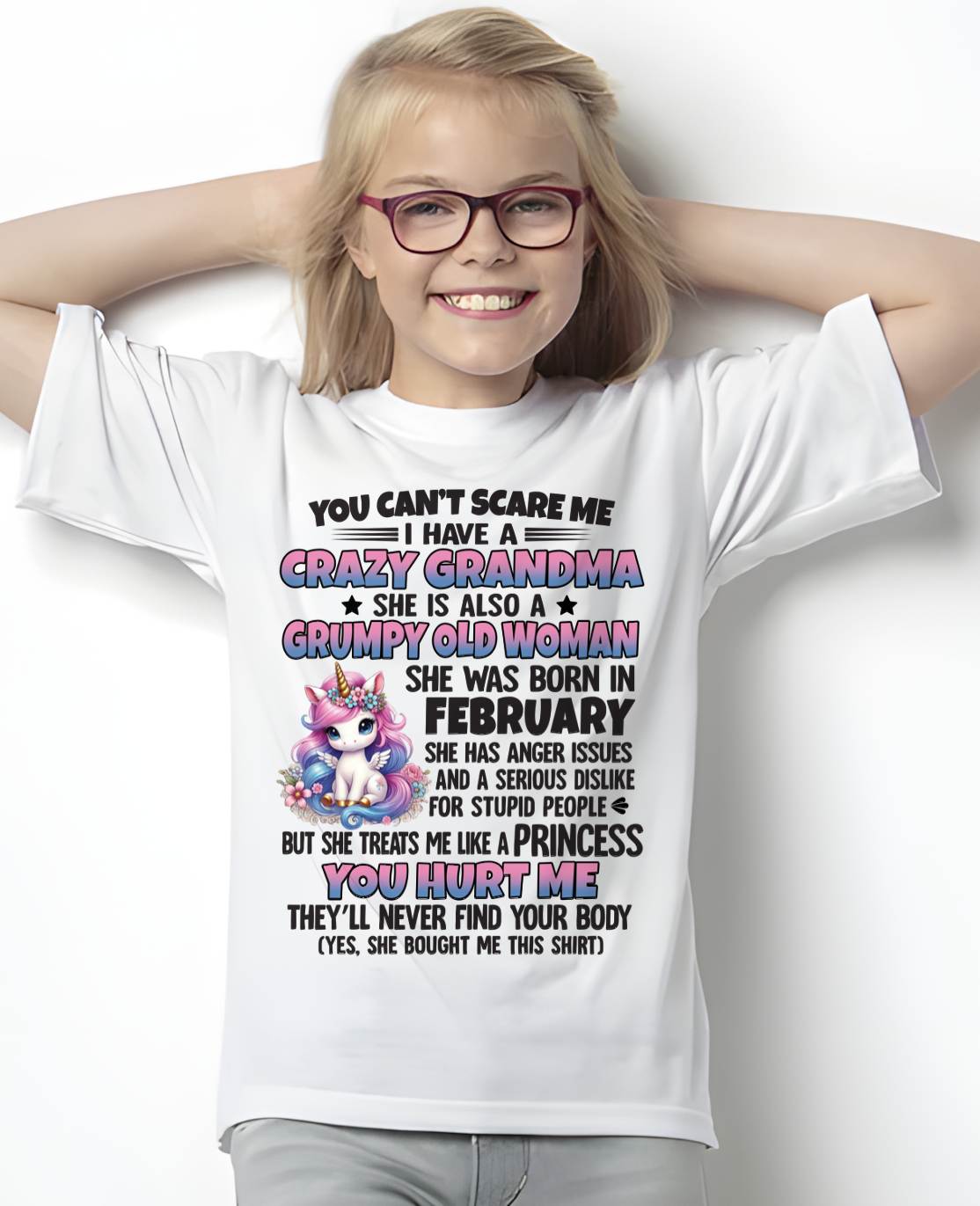 FEBRUARY - YOU CAN'T SCARE ME - GIFT FROM GRANDMA - TIEN02 (SKU09-106-02)