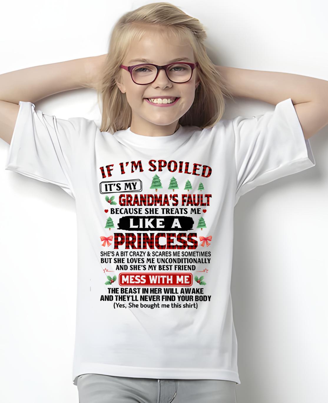 CHRISTMAX T-SHRIT FOR GRANDDAUGHTER - GIFT FROM GRANDMA - TIEN00