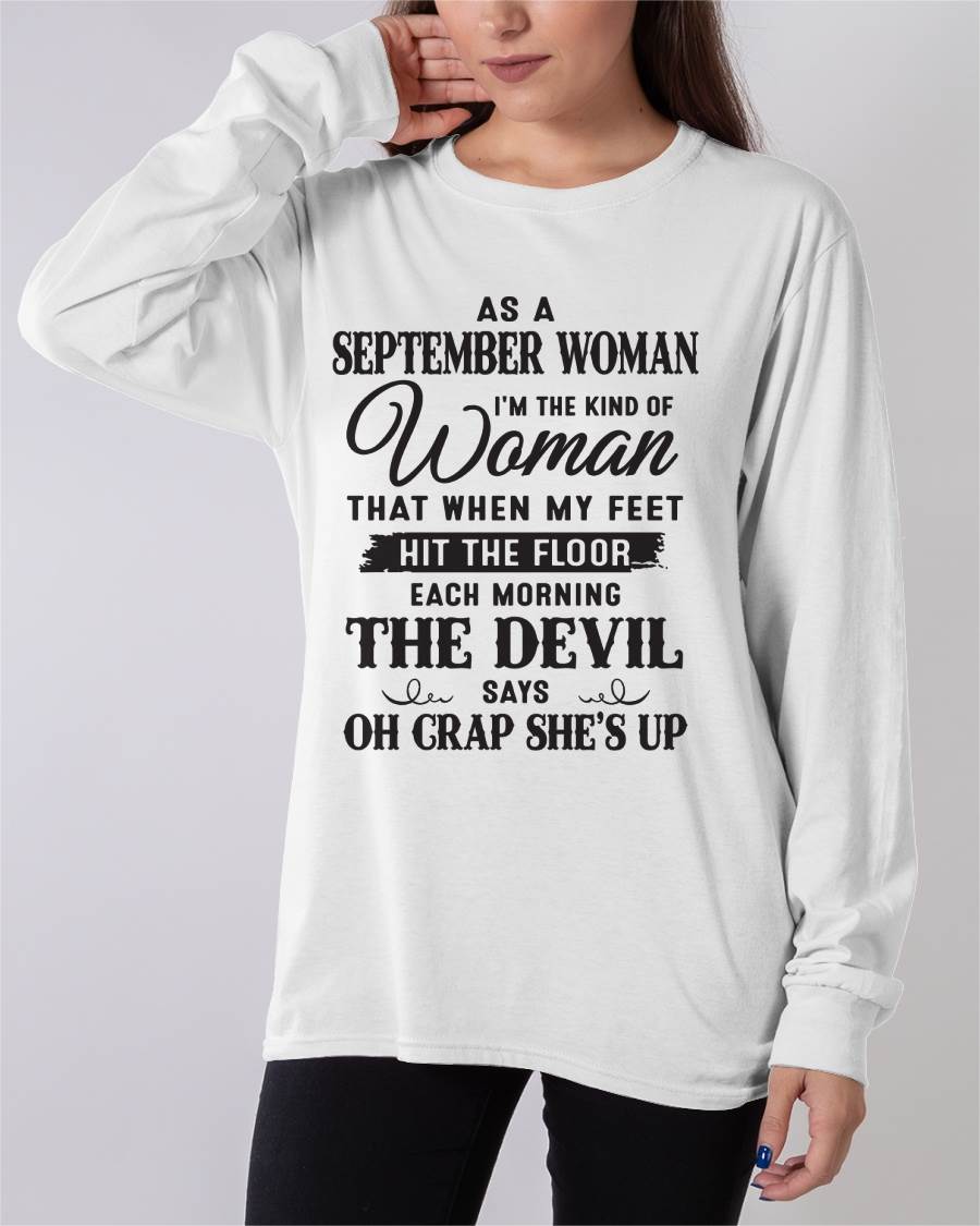 AS A SEPTEMBER WOMAN – T-SHIRT FOR WOMAN – DOAN09 (SKU26T-01-36-09)