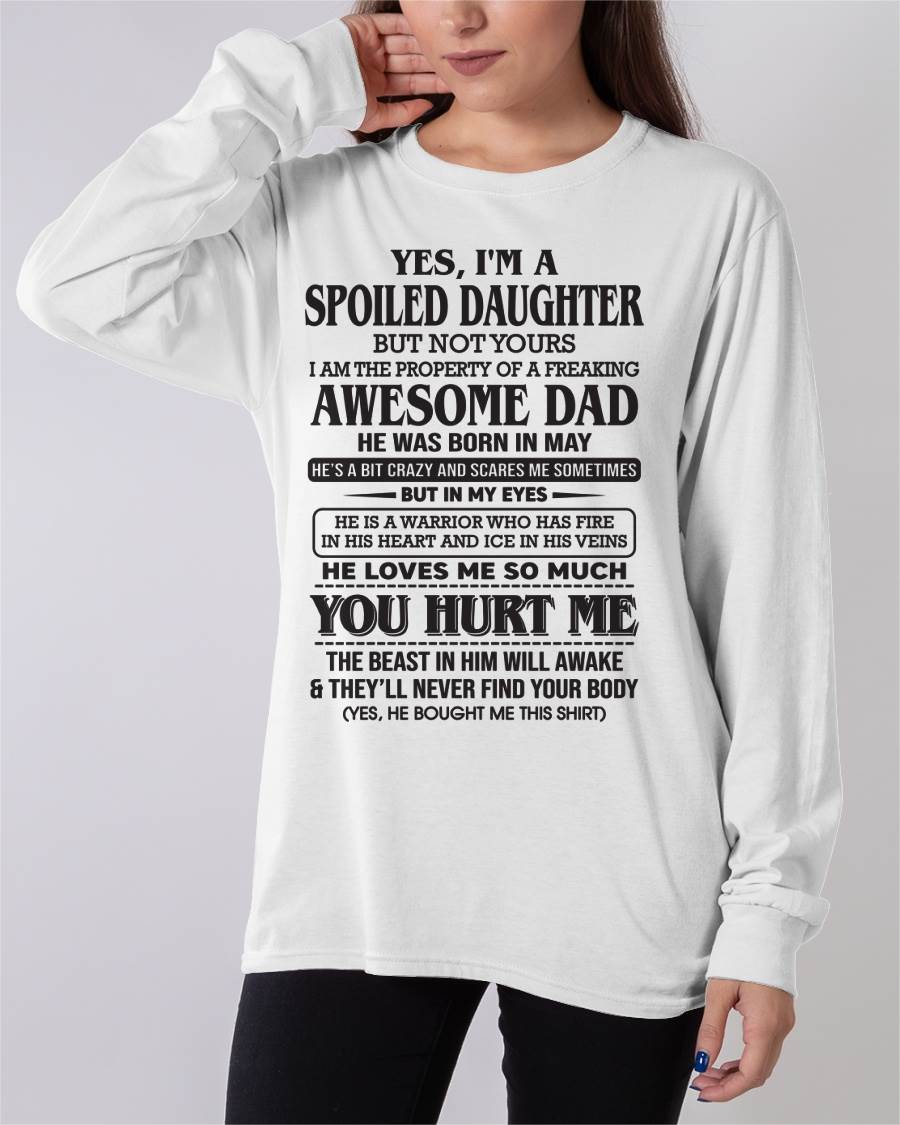 May – I Am The Property Of A Freaking Awesome Dad – Gift For Son And Daughter From Dad – DOAN05 (SKU11-28-05)