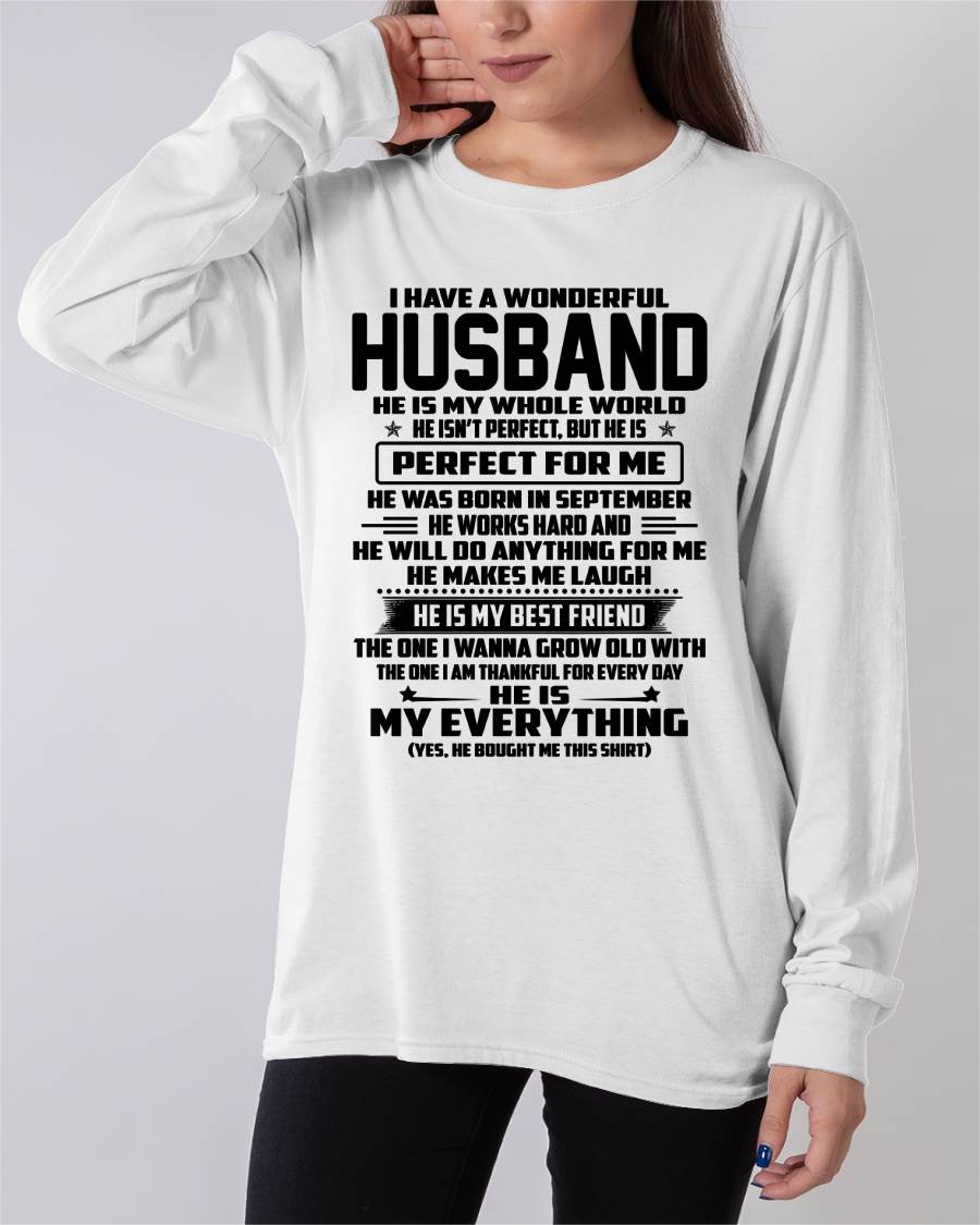 September – I Have A Wonderful Husband – Gift For Wife From Husband – DOAN09 (SKU12-314-09)