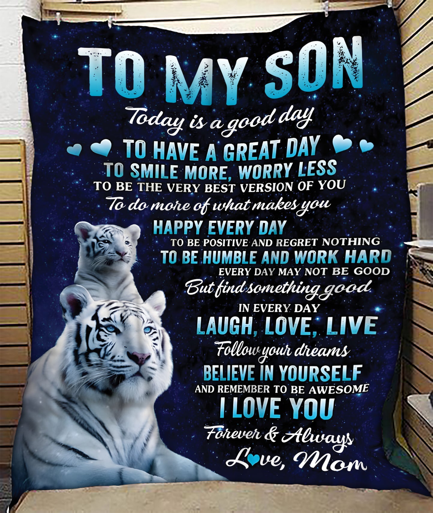 Special Gift For Your Son Blanket - From Mom (SKUB12-03)