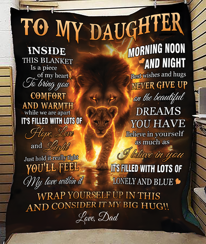 Special Gift For Your Daughter Blanket - From Dad (SKUB12-69)