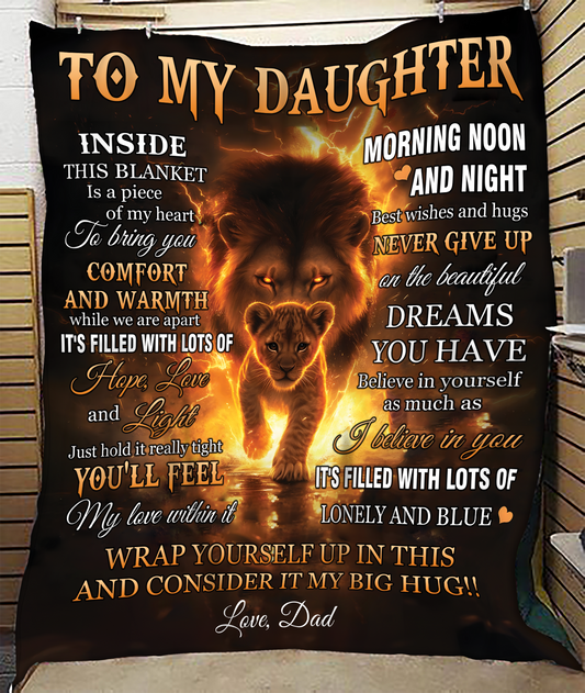 Special Gift For Your Daughter Blanket - From Dad (SKUB12-69)