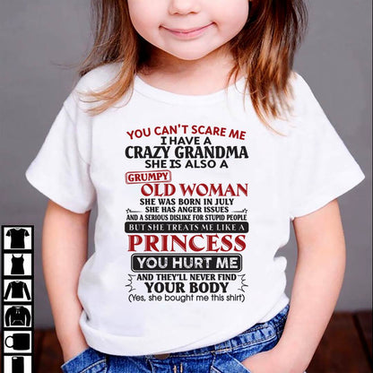 July - You Can't Scare Me - Gift For Grandson And Granddaughter From Grandma - DOAN07 (SKU10-76-07)