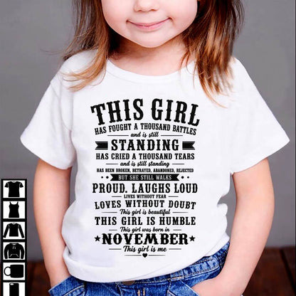 "Through A Thousand Battles, She Stands Proud And Laughs Loud" – The Beautiful T - Shirt For Women – TIEN11 (SKU2606-135-11)