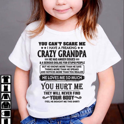 You Can’t Scare Me I Have A Freaking Crazy Grandpa – Gift For Granddaughter From Grandpa – DOAN00 (SKU12-221-00)