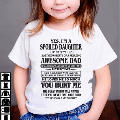 I Am The Property Of A Freaking Awesome Dad – Gift For Son And Daughter From Dad – DOAN00 (SKU11-28-00)