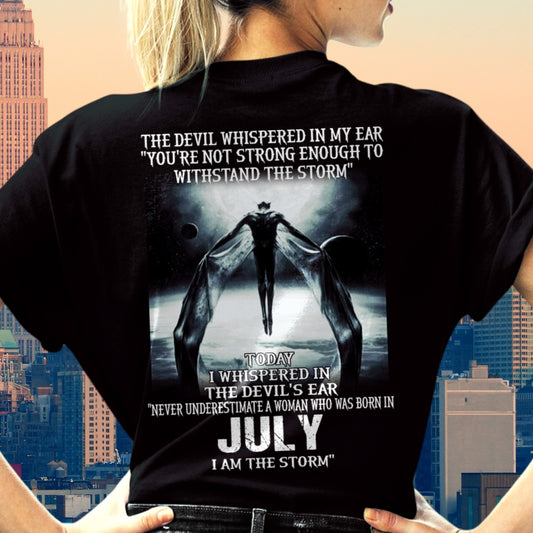 July - The Devil Whispered In My Ear - T-Shirt For Woman - DOAN07 (SKU-CHAUU-07)