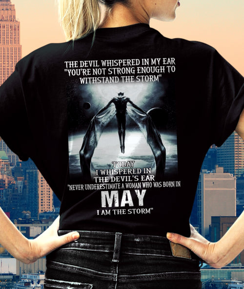 May - The Devil Whispered In My Ear - T-Shirt For Woman - TIEN05 (SKU-CHAUU-05)