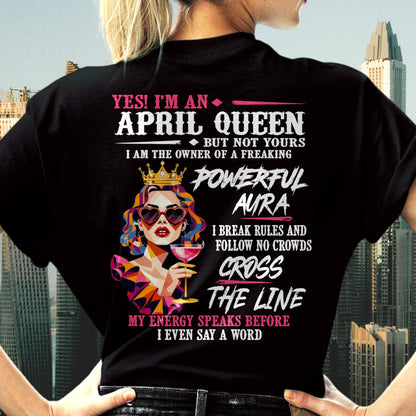 "My Powerful Aura Speaks People Before I Even Say A Word" – Beautiful T - Shirt For Women – TIEN04 (SKU2605-278-04)