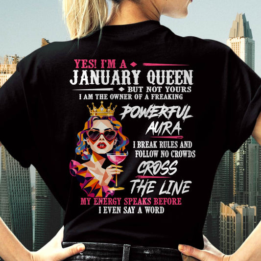 "My Powerful Aura Speaks People Before I Even Say A Word" – Beautiful T - Shirt For Women – TIEN01 (SKU2605-278-01)