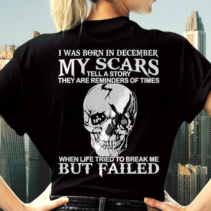My Scars Tell A Story – T-Shirt For Woman – DOAN12 (SKU10-27-12)