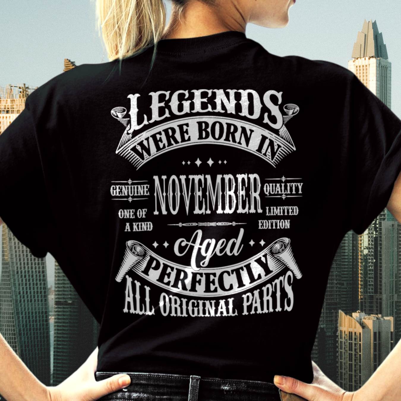 Legends Were Born In November - T Shirt For Woman - DOAN11 (SKU08-37-11)