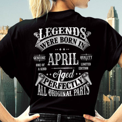 Legends Were Born In April - T Shirt For Woman - DOAN04 (SKU08-37-04)