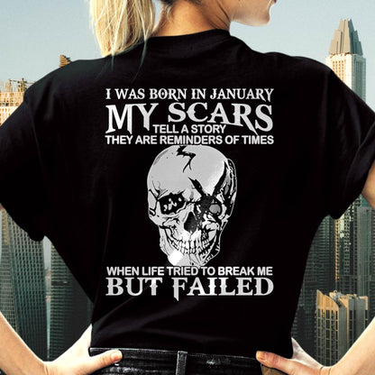 My Scars Tell A Story – T-Shirt For Woman – DOAN01 (SKU10-27-01)