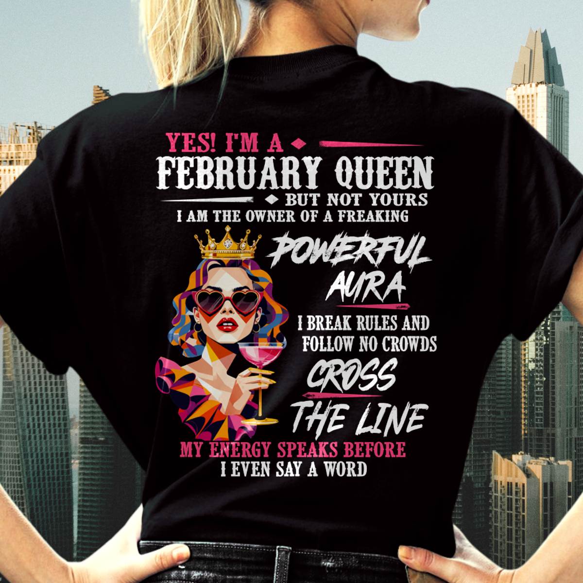 "My Powerful Aura Speaks People Before I Even Say A Word" – Beautiful T - Shirt For Women – TIEN02 (SKU2605-278-02)