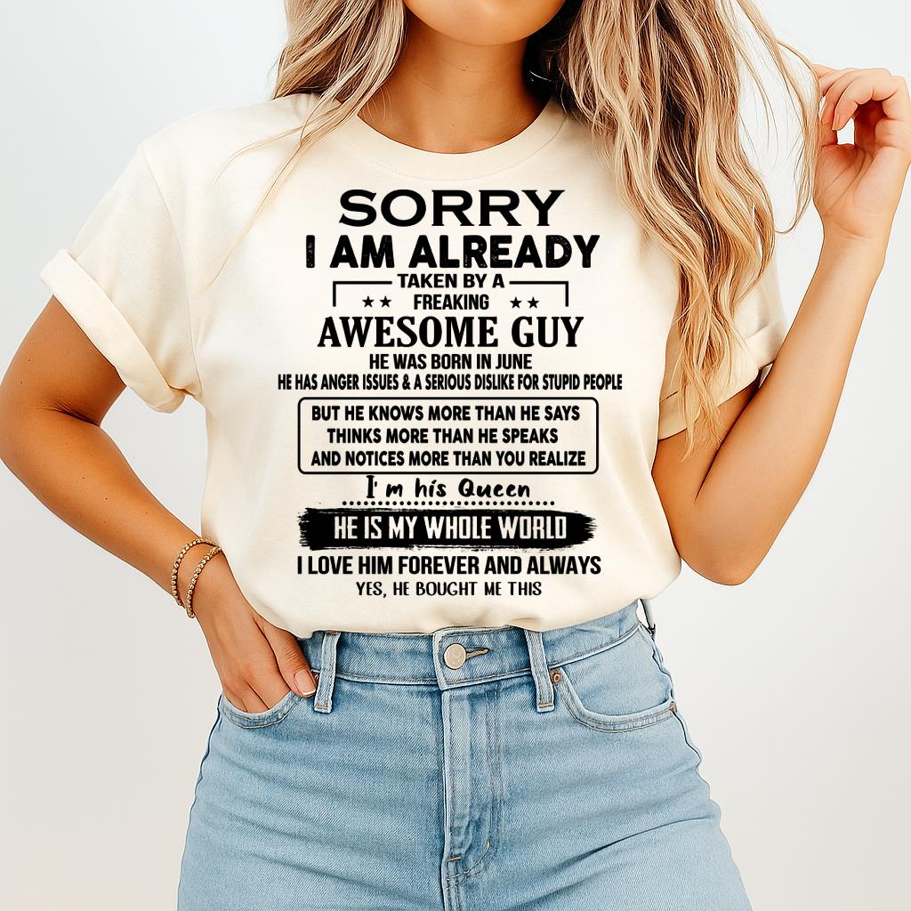 June - Awesome Guy - Perfect gift for your girlfriend or wife From Husband - TIEN06 (SKUT08-11-06)