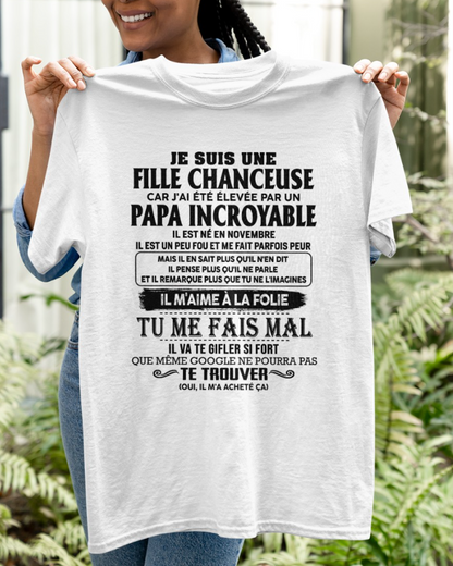Cadeau d’anniversaire de papa pour sa fille  |   T-shirt - TIEN00 / fr00