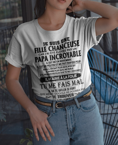 Cadeau d’anniversaire de papa pour sa fille  |   T-shirt - TIEN00 / fr00