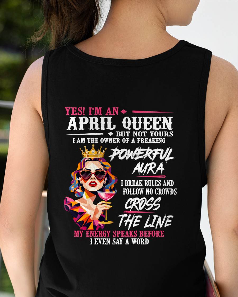 "My Powerful Aura Speaks People Before I Even Say A Word" – Beautiful T - Shirt For Women – TIEN04 (SKU2605-278-04)