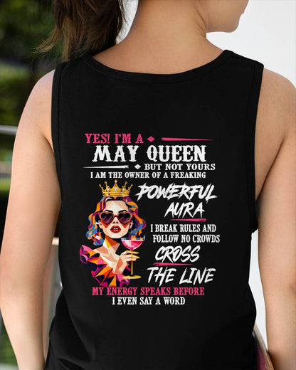 "My Powerful Aura Speaks People Before I Even Say A Word" – Beautiful T - Shirt For Women – TIEN05 (SKU2605-278-05)