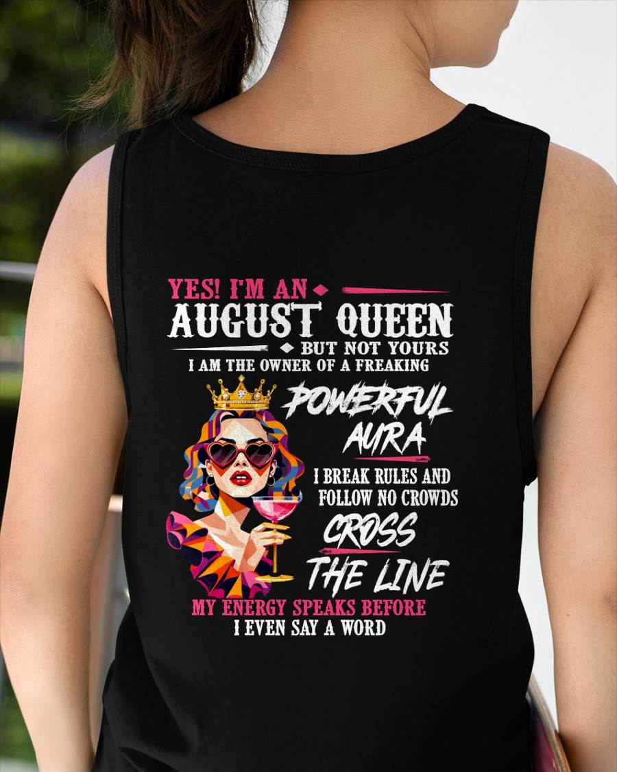 "My Powerful Aura Speaks People Before I Even Say A Word" – Beautiful T - Shirt For Women – TIEN08 (SKU2605-278-08)