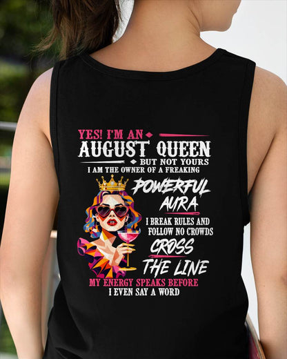 "My Powerful Aura Speaks People Before I Even Say A Word" – Beautiful T - Shirt For Women – TIEN08 (SKU2605-278-08)