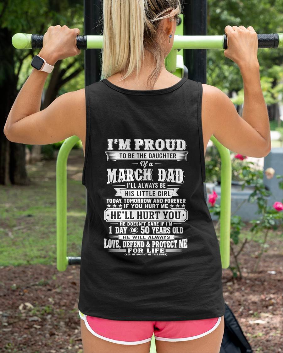 MARCH – "I'LL ALWAYS BE A LITTLE GIRL OF MY DAD" – T – SHIRT FROM DAD – TIEN03 (SKU2607-210-03)
