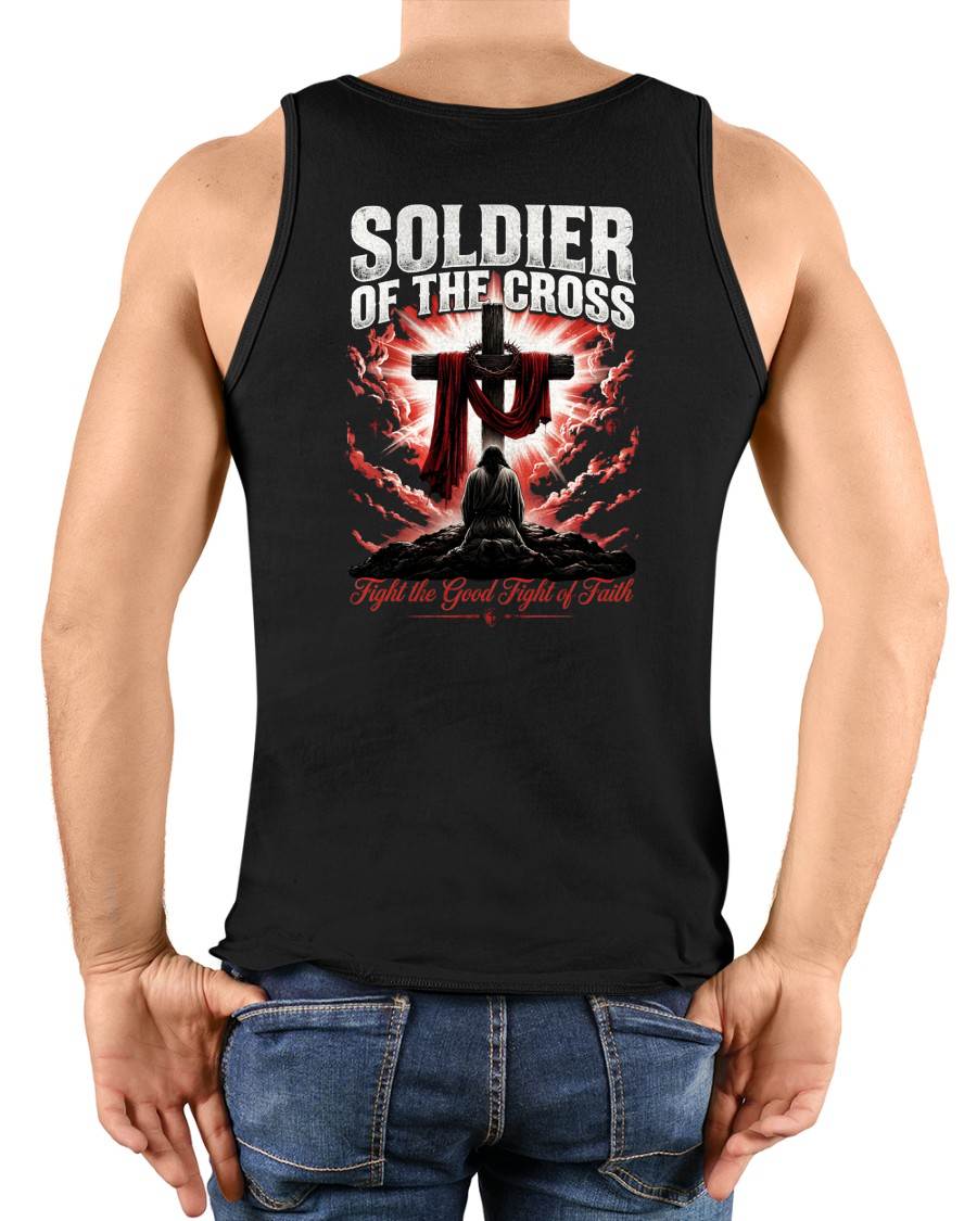 SOLDIER OF THE CROSS - CHRISTIAN T-SHIRT - FOR MEN tien00 (SKU2608-132)