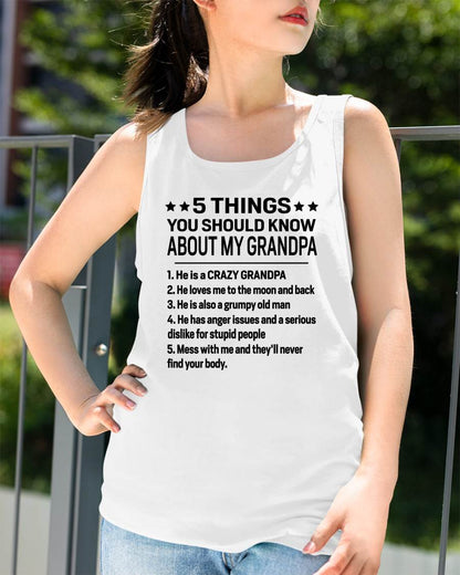 FIVE THINGS YOU SHOULD KNOW ABOUT MY GRANDPA - GIFT FROM GRANDPA - TIEN00 (SKU2603-134-00)