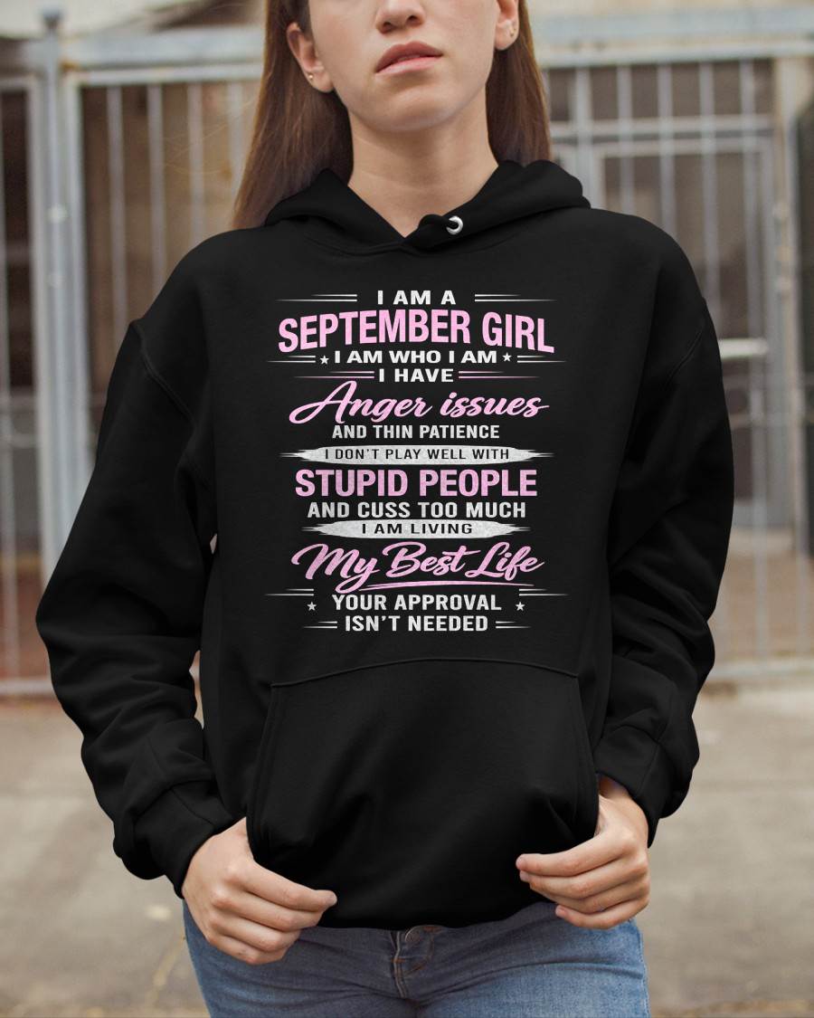 SEPTEMBER - I AM WHO I AM - BIRTHDAY T-SHIRT FOR WOMEN - tien09 (SKU26T-01273-09)