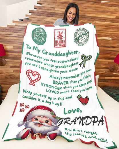 BLANKET FOR GRANDDAUGHTER – COMFORT & WARMTH GIFT  Sherpa Fleece Blanket NTTD00 (SKUB10-181)