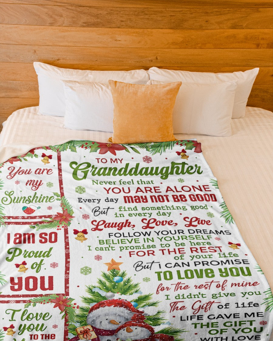 BLANKET FOR GRANDDAUGHTER – COMFORT & WARMTH CHRISTMAS GIFT FROM GRANDPA  Sherpa Fleece Quilt Blanket TIEN00 (SKUB10-184)